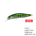 5g 8.4g Isca De Pesca Minnow Wobbler Isca Rozante Suspensão Jerkbait Swimbait Isca Dura Artificial Culter Alburnus Isca