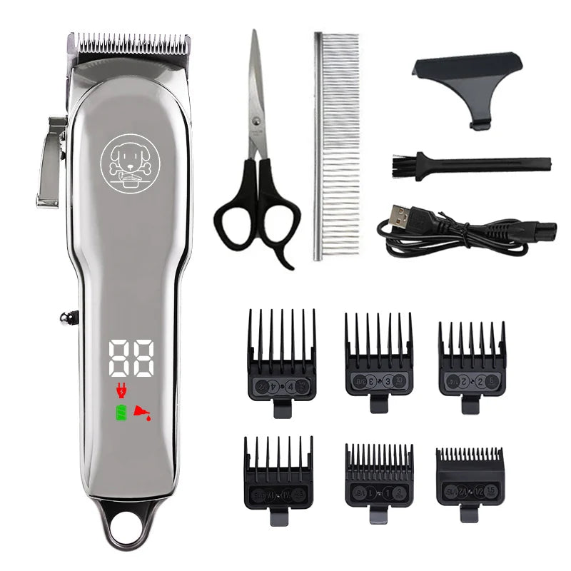 Profissional pet trimmer gato barbeador cão máquina de cortar cabelo animal filhote de cachorro aliciamento kit para cães gatos animais de estimação