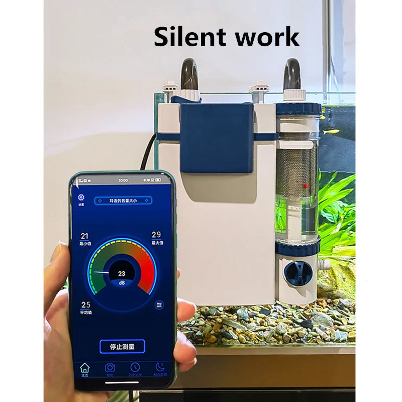 Sistema De Filtração De Tanque De Peixes De Aquário Silencioso, máquina Integrada De Oxigenação, purificação De água, montado Na Parede, 220V
