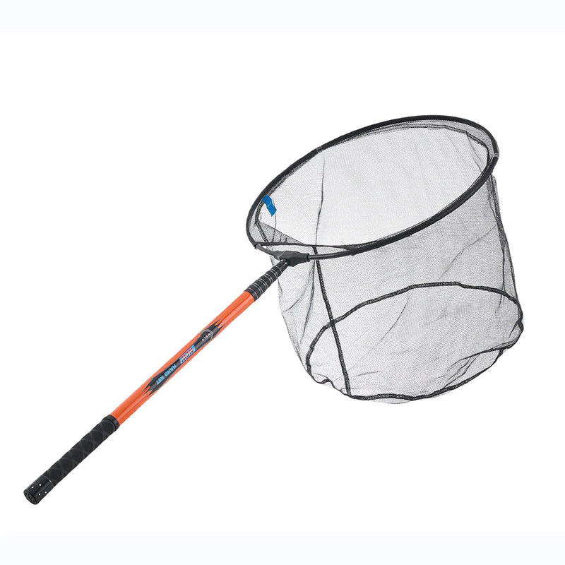 Marca MBLN, comprimento total de 370 cm/128 polegadas, ultraleve 414g, rede de pouso de pesca portátil, rede telescópica de fibra de carbono, cabeça de rede de liga