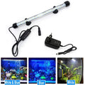 18-48cm led luzes do aquário à prova dwaterproof água luz do tanque de peixes pode ser escurecido lâmpada submersível com temporizador ligar/desligar automático decoração subaquática 3 modos