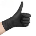 50/100 pçs luvas descartáveis de nitrilo preto para uso doméstico látex livre em pó luvas de limpeza tatuagem ferramentas de cabeleireiro