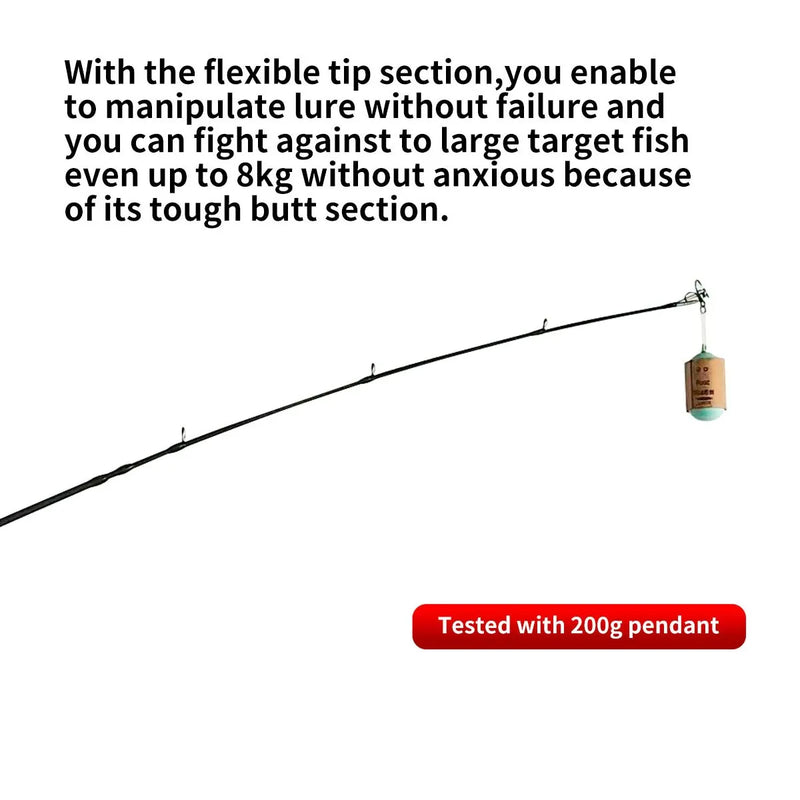 Vara de pesca 6 seções fundição fiação portátil viagem vara de pesca 30t fibra carbono para grande jogo vara peso ultraleve