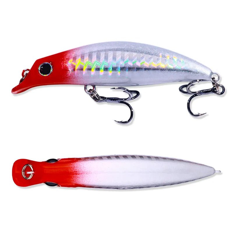 Isca de pesca de peixinho 7.4g 7.9cm jerkbait afundando água completa acessórios de pesca carpa pique baixo peixe leurre isca pesca artificial