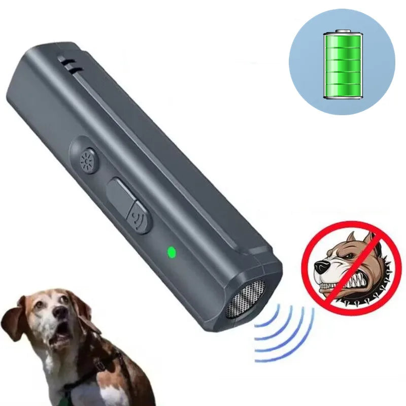 Repelente ultrassônico de alta potência para cães, dispositivo dissuasor anti-latidos com led para treinamento de cães de estimação, controle remoto com lâmpada uv