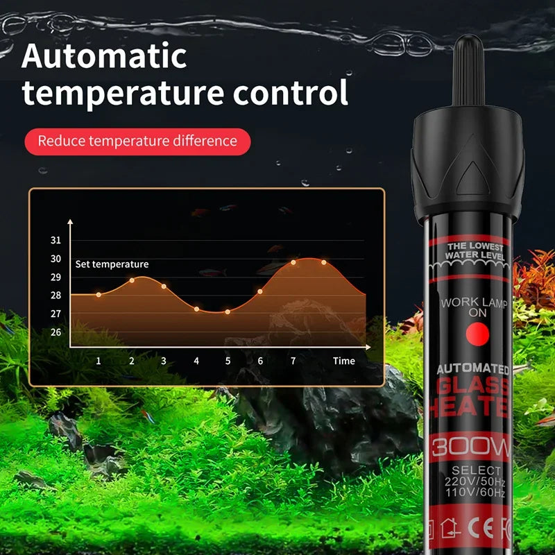 110v 220v temperatura ajustável termostato haste de aquecimento 25w 300 controle de temperatura constante aquário tanque de peixes aquecimento de água