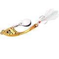 Spinners de pesca vib tremor lantejoulas spinners truta metal minnow popper manivela iscas de pesca truta iscas com ganchos para água salgada