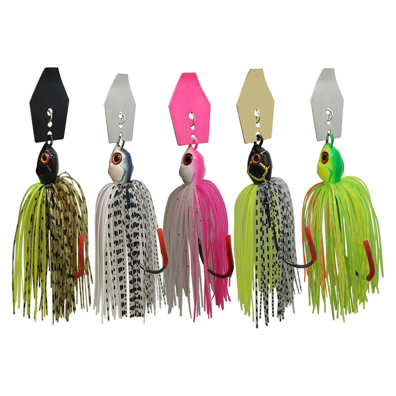 Mycena 7g/9g/11g/14g/21g isca de pesca vibração spinner isca lâmina gabarito dançarino buzzbait wobbler chatterbait para o peixe pique baixo