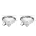Funil de enlatamento de boca larga de aço inoxidável Hopper grosso, Molho de salada, óleo pode, vinho, cozinha cozinhar ferramenta