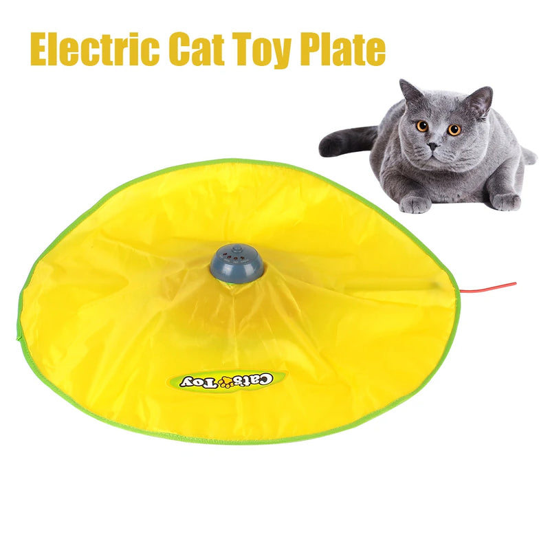 4 velocidades movimento undercover mouse tecido movendo pena brinquedo interativo para animais de estimação para gato kitty placa de brinquedo elétrico automático para gato