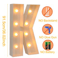 Caixa de quadro de luz led com letras gigantes, 91.5cm, chá de bebê, natal, 1 ° aniversário, festa de casamento, decoração, nome diy, caixa de enchimento de balão