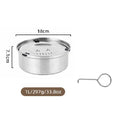 Tigela flutuante de aço inoxidável para cães, sem derramamento, anti-respingo, antiderrapante, dispensador de água para animais de estimação, grande capacidade, tigela alimentadora de cães