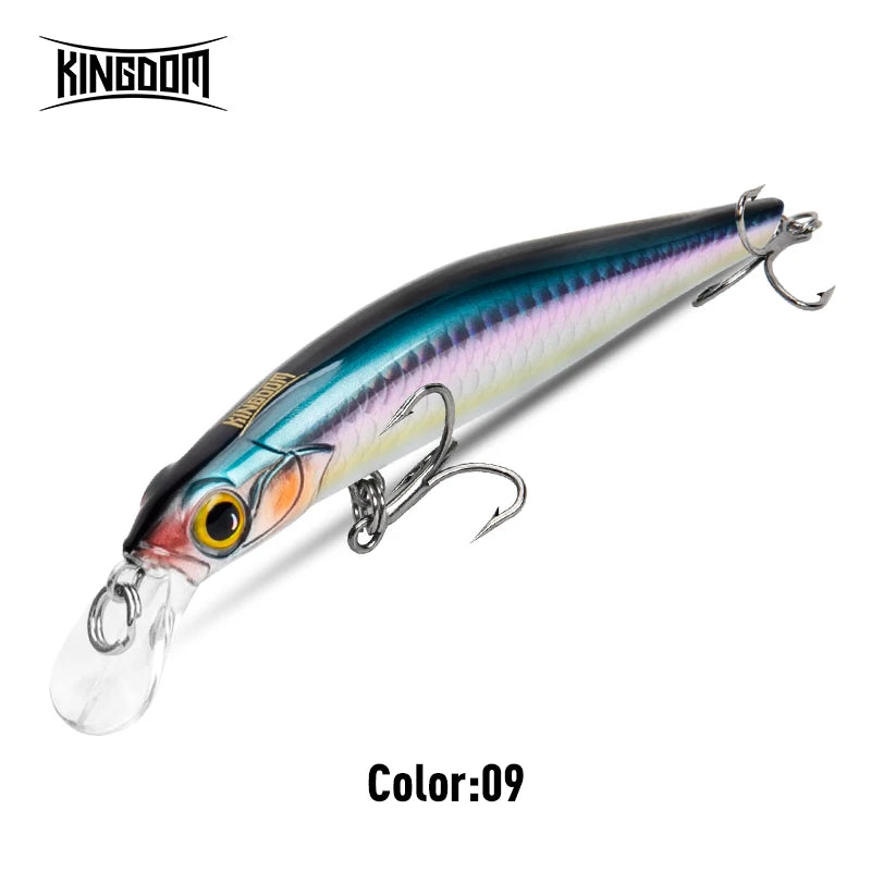 Reino kingart afundando minnow iscas de pesca 6g 9g 14g 18.6g jerkbaits boa ação wobblers fr silêncio iscas duras robalo