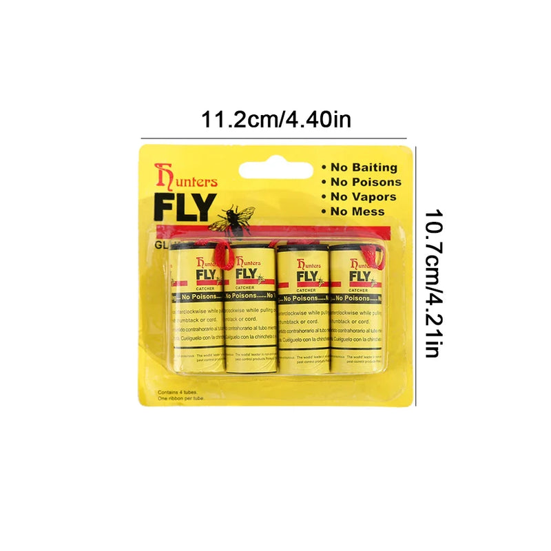 Papel pegajoso descartável não tóxico, Fly Killer, Bug Trap, Pest Sticky, Glue Paper, Insect Catcher, 4-40Rolls