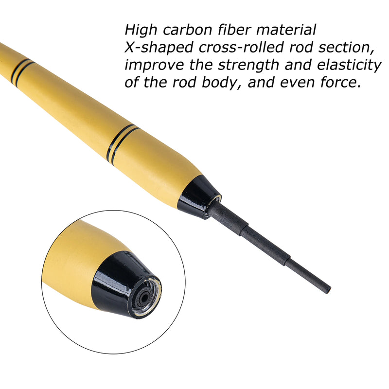 Goture-Ultraleve Vara De Pesca Telescópica, Alimentador De Fibra De Carbono Duro, Pesca Da Carpa, Pólo De Corrente De Água Doce, 1.8m-3.0m, Tenkara