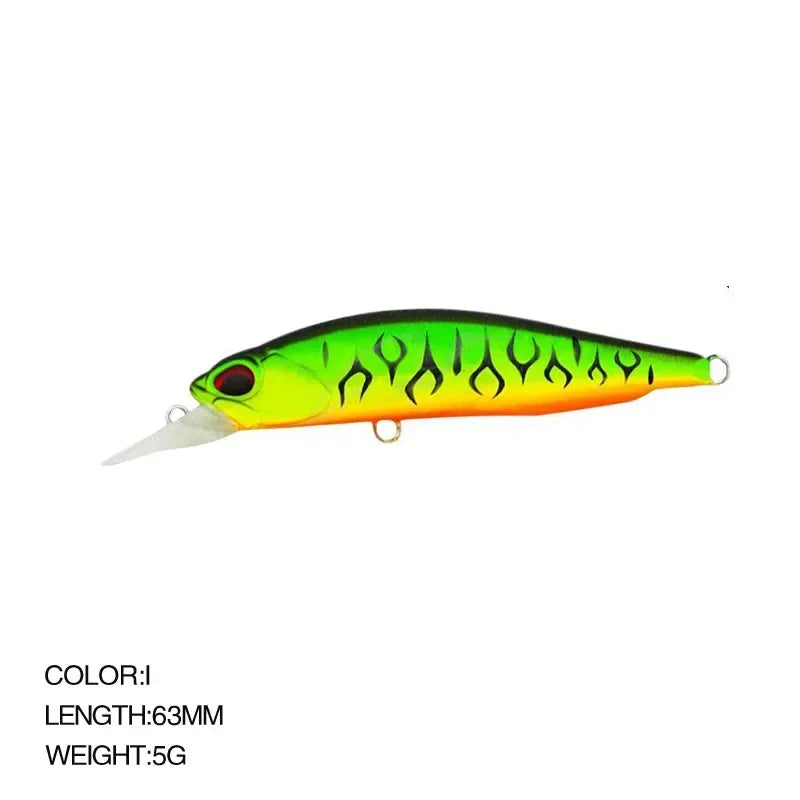 5g 8.4g Isca De Pesca Minnow Wobbler Isca Rozante Suspensão Jerkbait Swimbait Isca Dura Artificial Culter Alburnus Isca