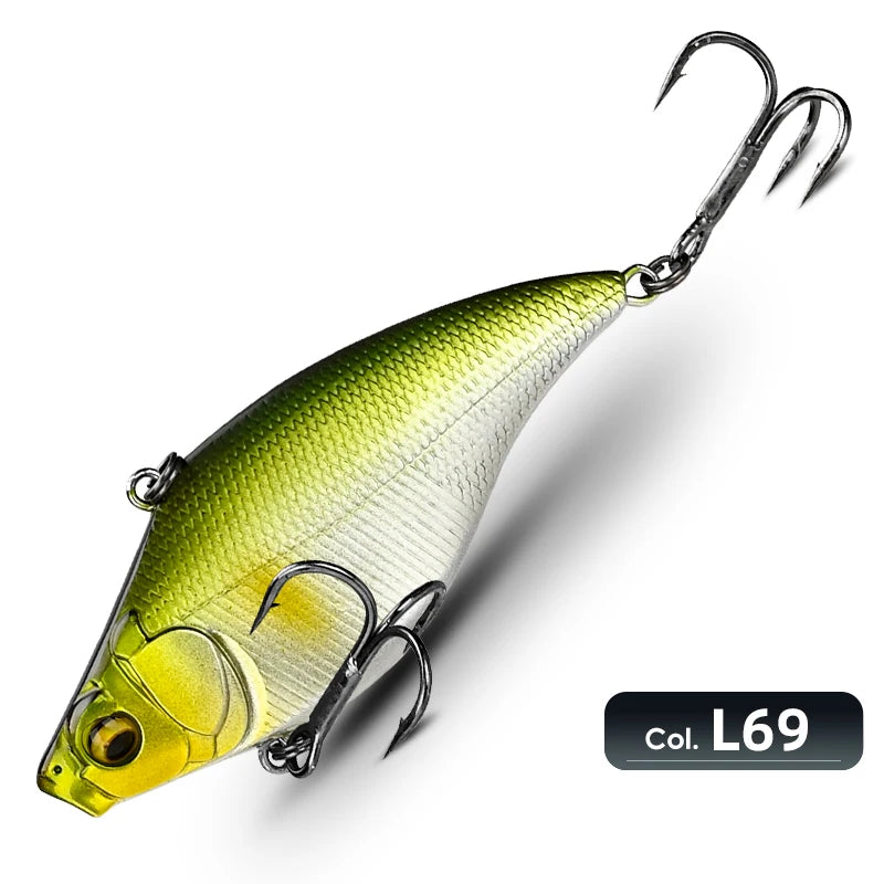 Meredith vibração-x vib 75mm 19g wobblers equipamento de pesca iscas de pesca isca de vibração para profundidade total acessórios artificiais