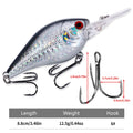HENGJIA 1 peça 8.5cm 15g chocalho mergulho raso crankbait artificial wobbler para baixo pique isca dura isca de pesca equipamento 6 cores