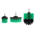 3 pçs conjunto de fixação escova broca escova purificador energia com broca esfrega escova para limpeza chuveiros banheiras banheiro telha grout tapete