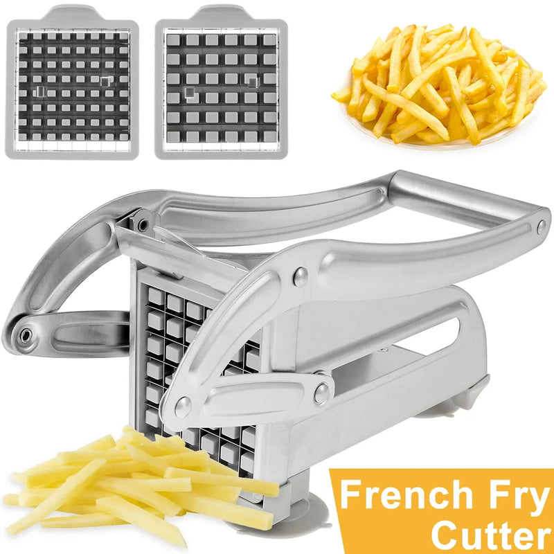 1pc manual de aço inoxidável cortador batata batatas fritas slicer batatas fritas fabricante carne chopper dicer máquina corte ferramentas