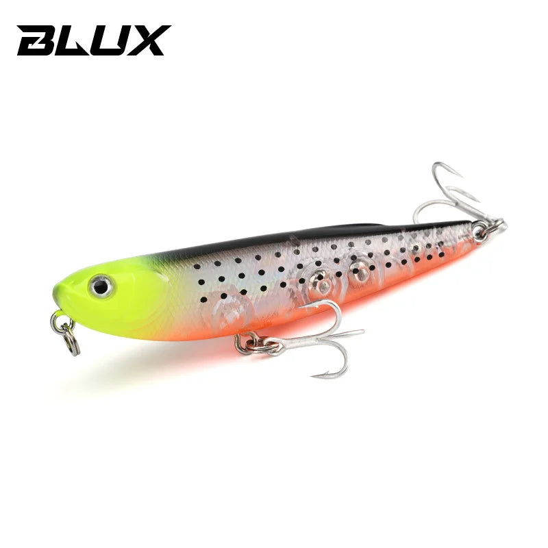 Blux stray cão topwater lápis 70mm 8.2g superfície walker isca de pesca caminhada o cão artificial água salgada baixo isca dura enfrentar