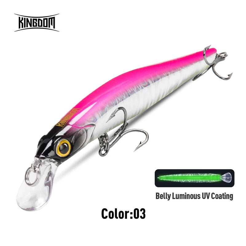 Reino kingart afundando minnow iscas de pesca 6g 9g 14g 18.6g jerkbaits boa ação wobblers fr silêncio iscas duras robalo
