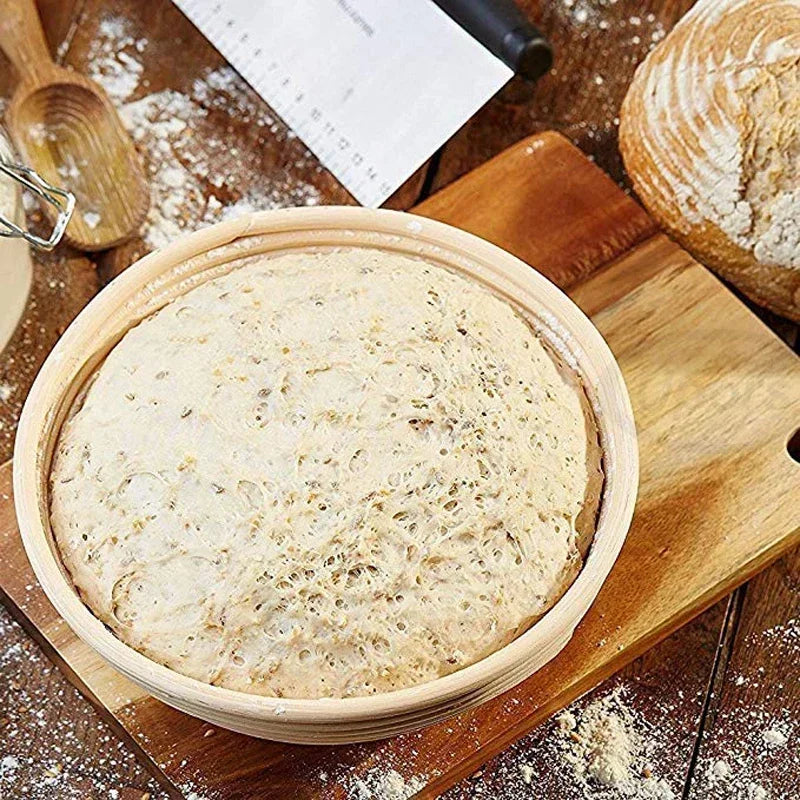 Cesta de impermeabilização de pão de vime, cesta de pão oval, fermentação de massa de vime, banneton de massa fermentada
