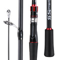 Sougayilang vara de pesca 1.8 ~ 2.1m fibra de carbono fiação fundição isca haste max arraste 10kg para baixo pique truta pesca caña de pescar