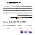 Purelure sharp viagem isca macia longa fiação e fundição xf/mf ação hastes fuji componentes baixo pique vara de pesca carretel