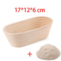 Cesta de impermeabilização de pão de vime, cesta de pão oval, fermentação de massa de vime, banneton de massa fermentada