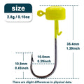 9km ned rig jighead cabeças de gabarito de pesca ganchos 5 pçs weedless em forma de cogumelo cabeça de peso para tipo de peixe baixo isca de pesca de água doce