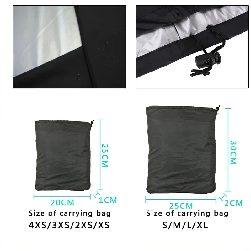 Capa para churrasco, anti-poeira, à prova d'água, resistente, proteção contra chuva, retângulo redondo, acessórios para churrasco ao ar livre