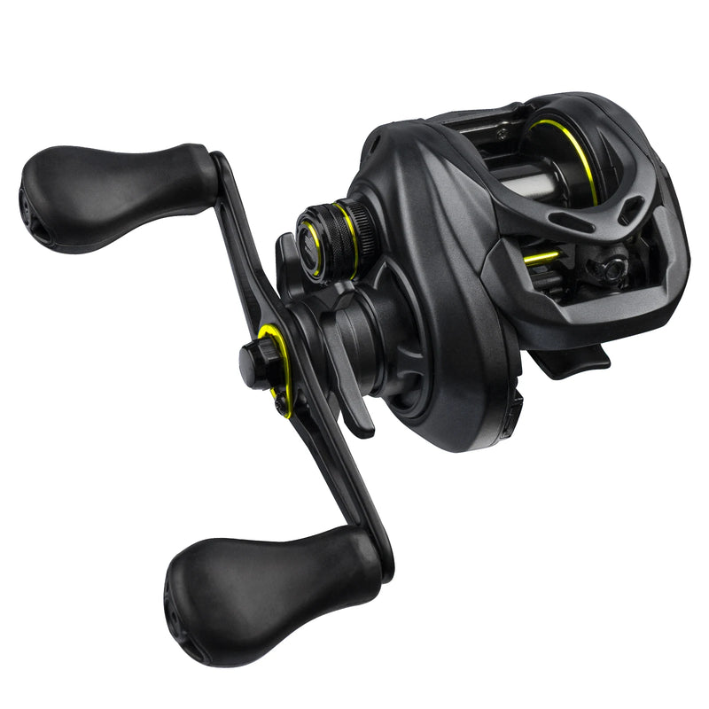 Carretel de pesca giratória m1 baitcast m1, 8kg max arrasto, perfil baixo, rolamento 6 + 1 de esferas, relação de transmissão 7.2:1, 207g, durável
