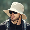 COKK-Chapéu de balde masculino boné de pescador chapéu de pesca para sombrinha, protetor solar Big Brim, chapéu de sol para equitação e caminhada verão