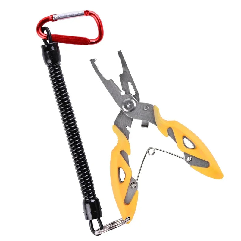 Alicates de pesca multifuncionais, pinças de pesca, ferramentas de pesca, tricô, moscas tesoura, conjunto de tranças, pinças, acessórios para mercadorias, inverno