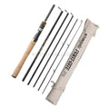 Vara de isca de fibra de carbono, 1.8m/2.1m/2.4m/2.7m, seção ultracurta, fiação/casting, viagem, varas de pesca super duras