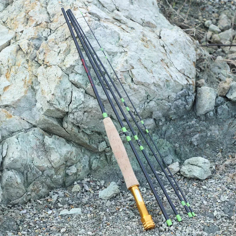 Sougayilang 2.7M 5 Seções Vara de Pesca com Mosca 9"