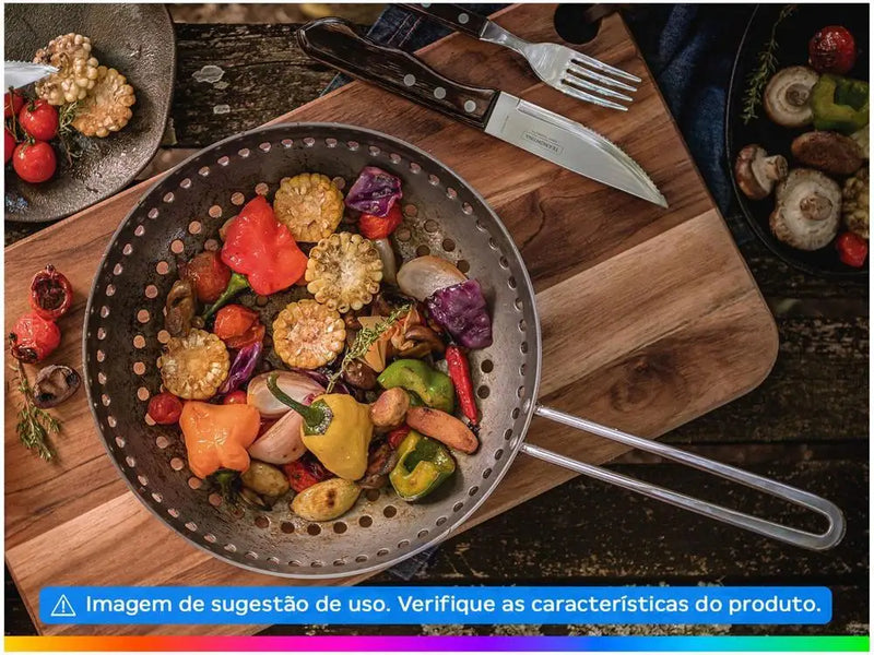 Grelha Wok de Alumínio Tramontina Churrasco