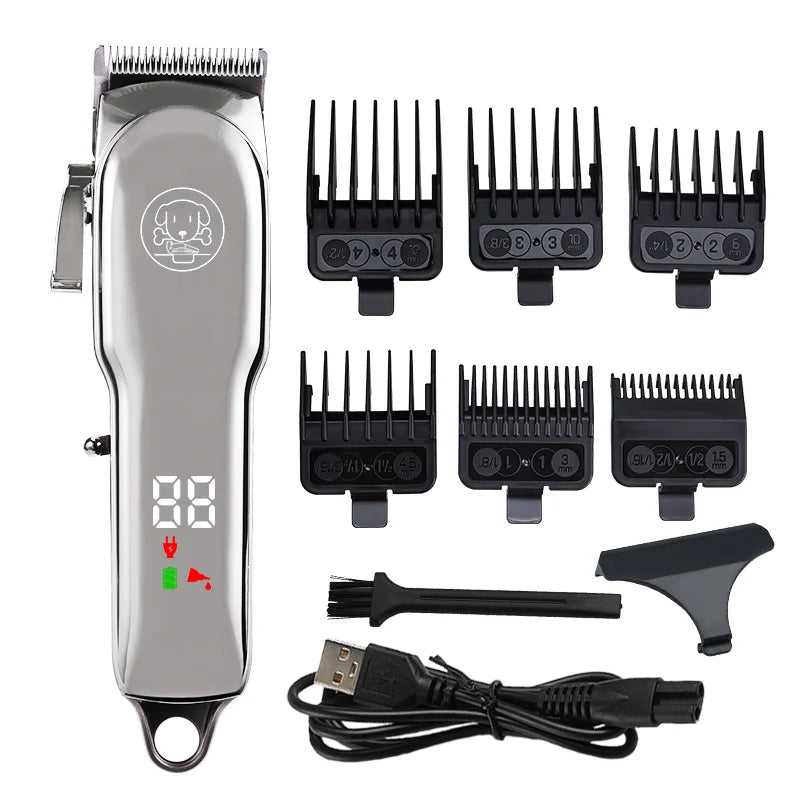 Profissional pet trimmer gato barbeador cão máquina de cortar cabelo animal filhote de cachorro aliciamento kit para cães gatos animais de estimação