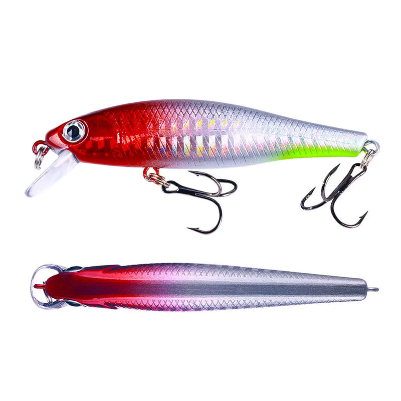 Minnow manivela wobbler jerkbait isca de pesca 8.8cm 9g isca artificial carkbait swimbait enfrentar para baixo pique carpa