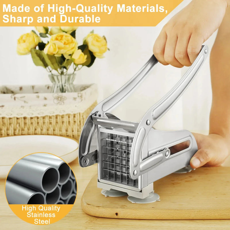 1pc manual de aço inoxidável cortador batata batatas fritas slicer batatas fritas fabricante carne chopper dicer máquina corte ferramentas
