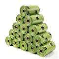 240 sacos grossos do cocô do cão dos pces/16 rolos, saco de resíduos do animal de estimação à prova de vazamento para caminhadas ao ar livre do cão