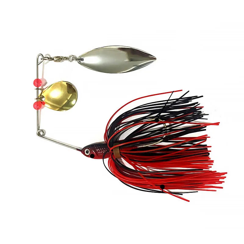 Bazooka 15g 18g spinnerbait isca de pesca fio isca metal spinner buzzbait swimbait gancho peche jig kit saia para baixo pique inverno