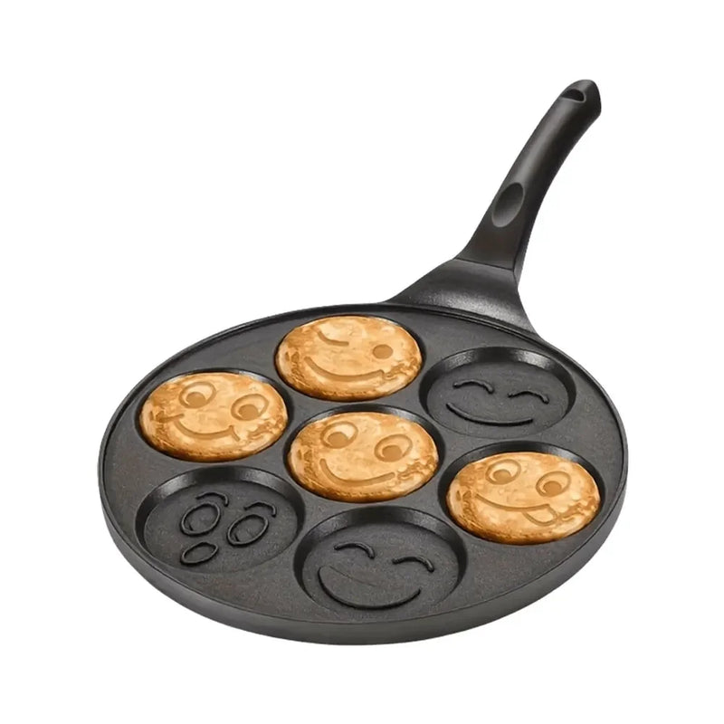 7/4 copos frigideira café da manhã fabricante cozinhar ovo pan antiaderente panqueca bife pan engrossado mini panquecas fabricante para crianças