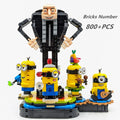 Miniso Gru e Minions Blocos Série de Filmes Pequeno Homem Amarelo Tijolo-Construído Modelo Bloco de Construção Tijolos Brinquedos Meninos Presente