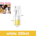Pulverizador de óleo em spray de plástico 2 em 1, 500ml, garrafa, dispensador de óleo, galheteiro, churrasco, cozinha, assar, piquenique, ferramenta de cozinha