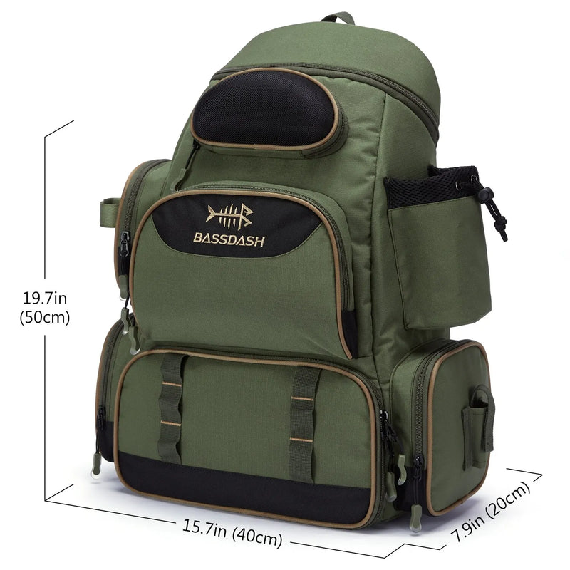 Bassdash Saco De Pesca Combater Mochila Leve Tático Combater Caixa Multifuncional