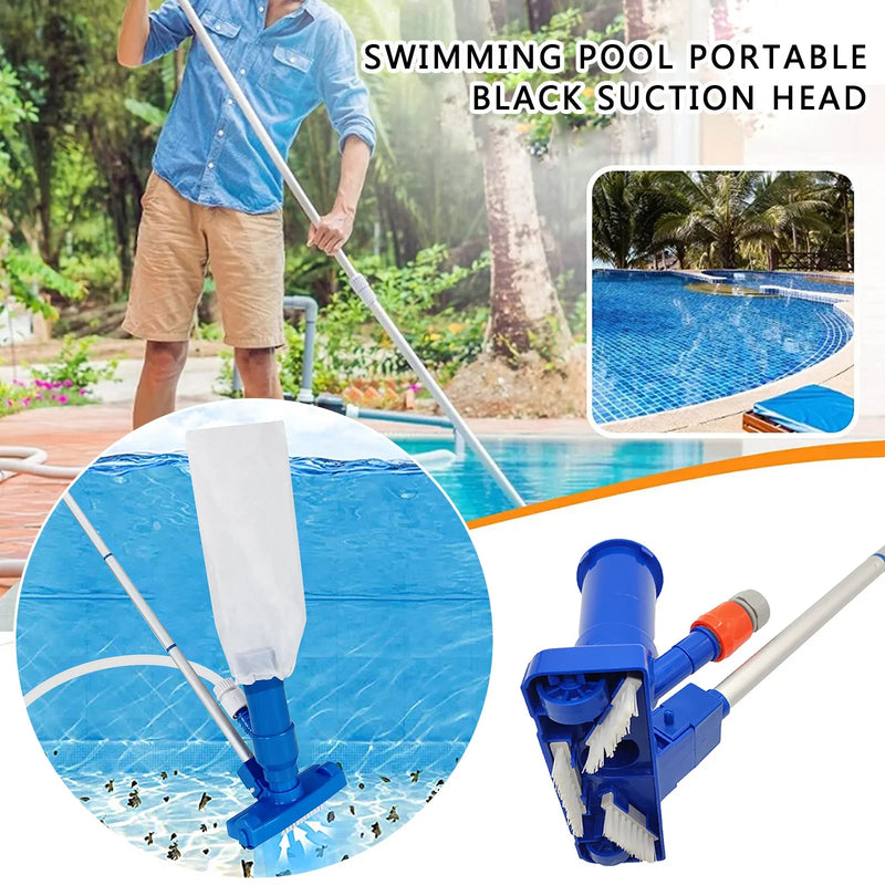 Piscina ferramenta de limpeza a vácuo lagoa jato aspirador subaquático cabeça da escova piscina limpeza net acessórios da piscina ue/eua plug