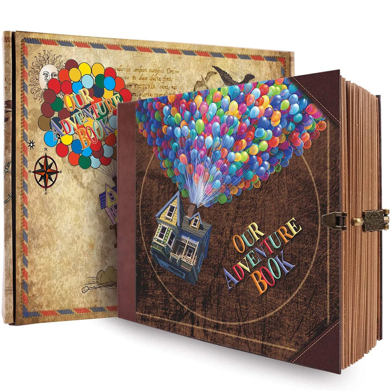 146 página diy artesanal álbum de fotos scrapbook nosso livro de aventura retro kraft álbum aniversário casamento memória presente do dia das mães