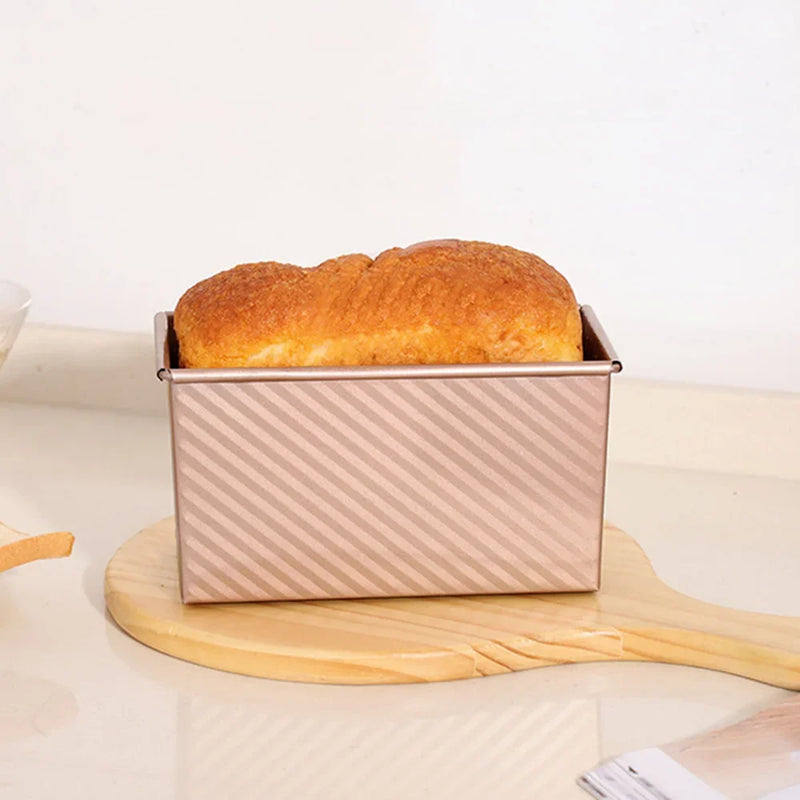 1 pçs molde de torradas assadeira forno de cozimento pão antiaderente caixa de torradas molde de bolo com tampa caixa de torradas antiaderente ferramentas de cozimento em casa